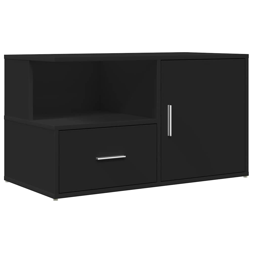 Corner Cabinet Black 200x40x45 cm Engineered Wood