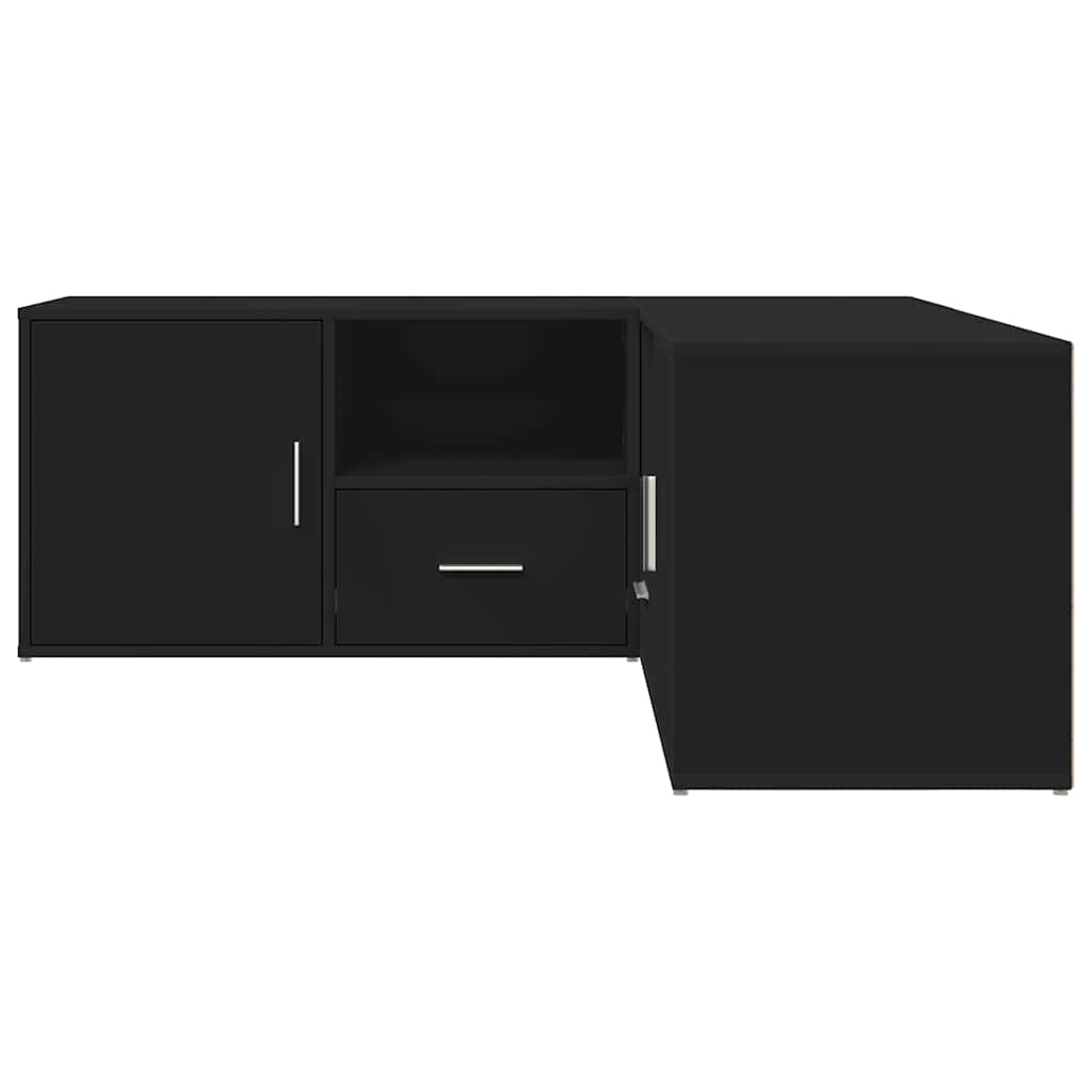 Corner Cabinet Black 200x40x45 cm Engineered Wood