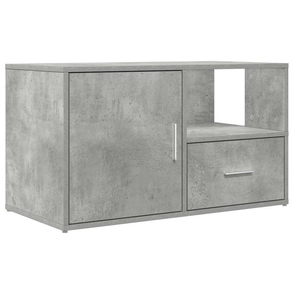 Corner Cabinet Concrete Grey 200x40x45 cm Engineered Wood