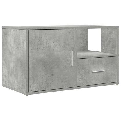 Corner Cabinet Concrete Grey 200x40x45 cm Engineered Wood