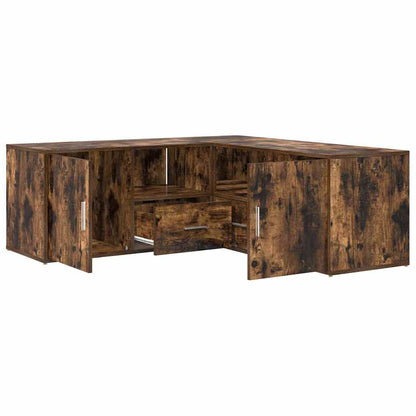 Corner Cabinet Smoked Oak 200x40x45 cm Engineered Wood