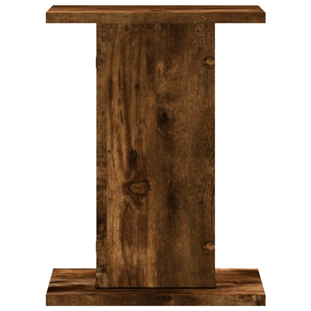 Plant Stands 2 pcs Smoked Oak 30x30x40 cm Engineered Wood