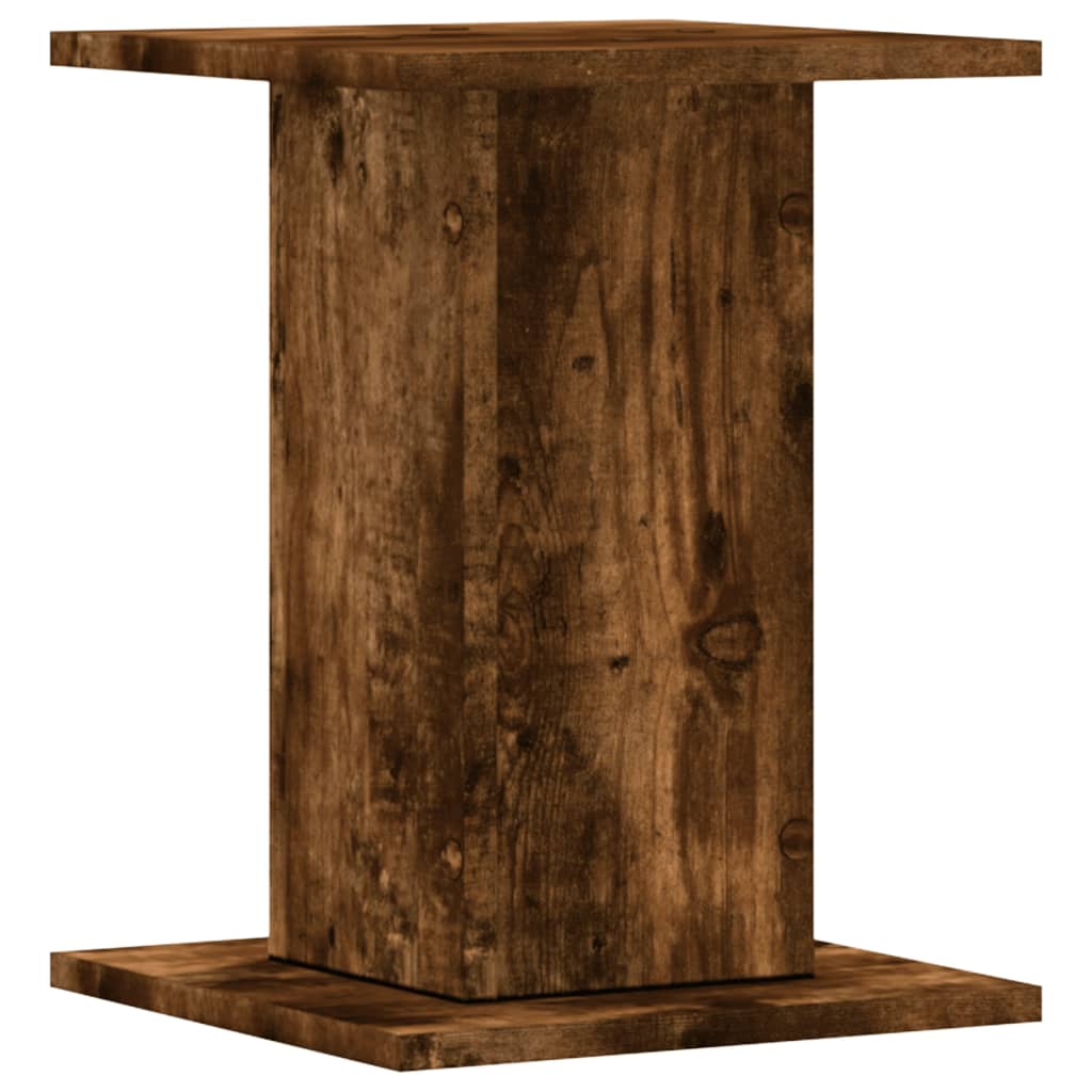 Plant Stands 2 pcs Smoked Oak 30x30x40 cm Engineered Wood