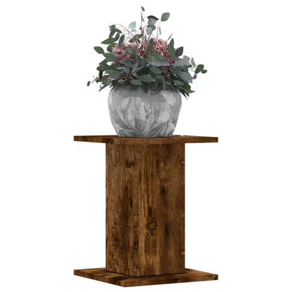 Plant Stands 2 pcs Smoked Oak 30x30x40 cm Engineered Wood