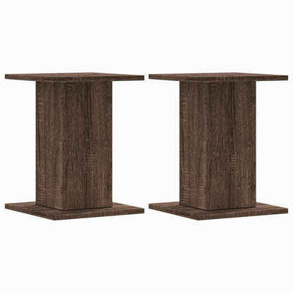Plant Stands 2 pcs Brown Oak 30x30x40 cm Engineered Wood