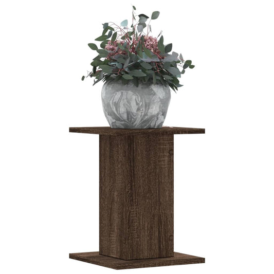 Plant Stands 2 pcs Brown Oak 30x30x40 cm Engineered Wood