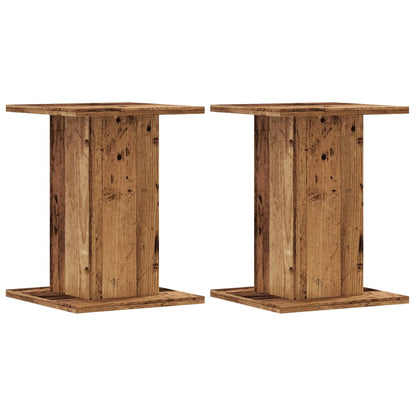 Plant Stands 2 pcs Old Wood 30x30x40 cm Engineered Wood
