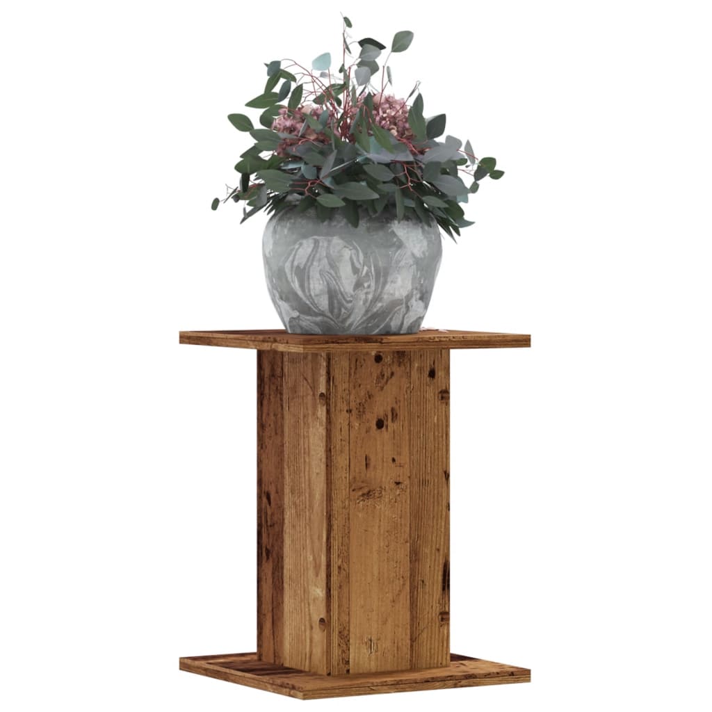 Plant Stands 2 pcs Old Wood 30x30x40 cm Engineered Wood