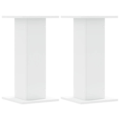Plant Stands 2 pcs White 30x30x60 cm Engineered Wood