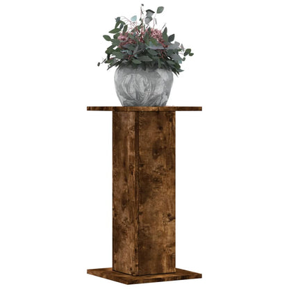 Plant Stands 2 pcs Smoked Oak 30x30x60 cm Engineered Wood