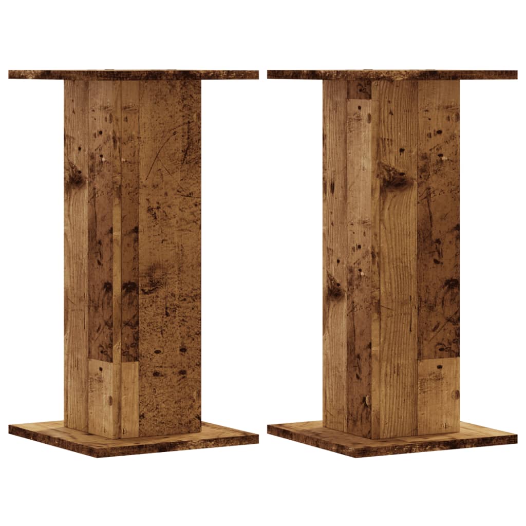 Plant Stands 2 pcs Old Wood 30x30x60 cm Engineered Wood