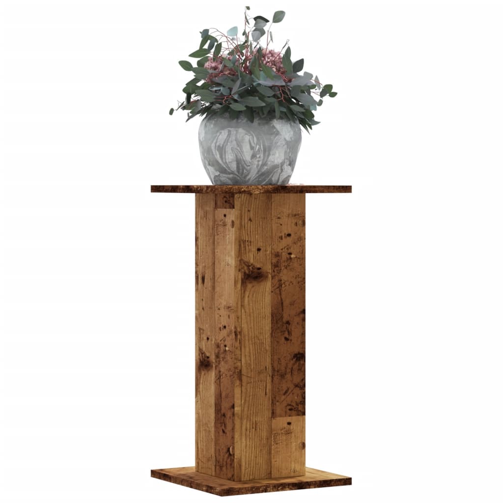 Plant Stands 2 pcs Old Wood 30x30x60 cm Engineered Wood