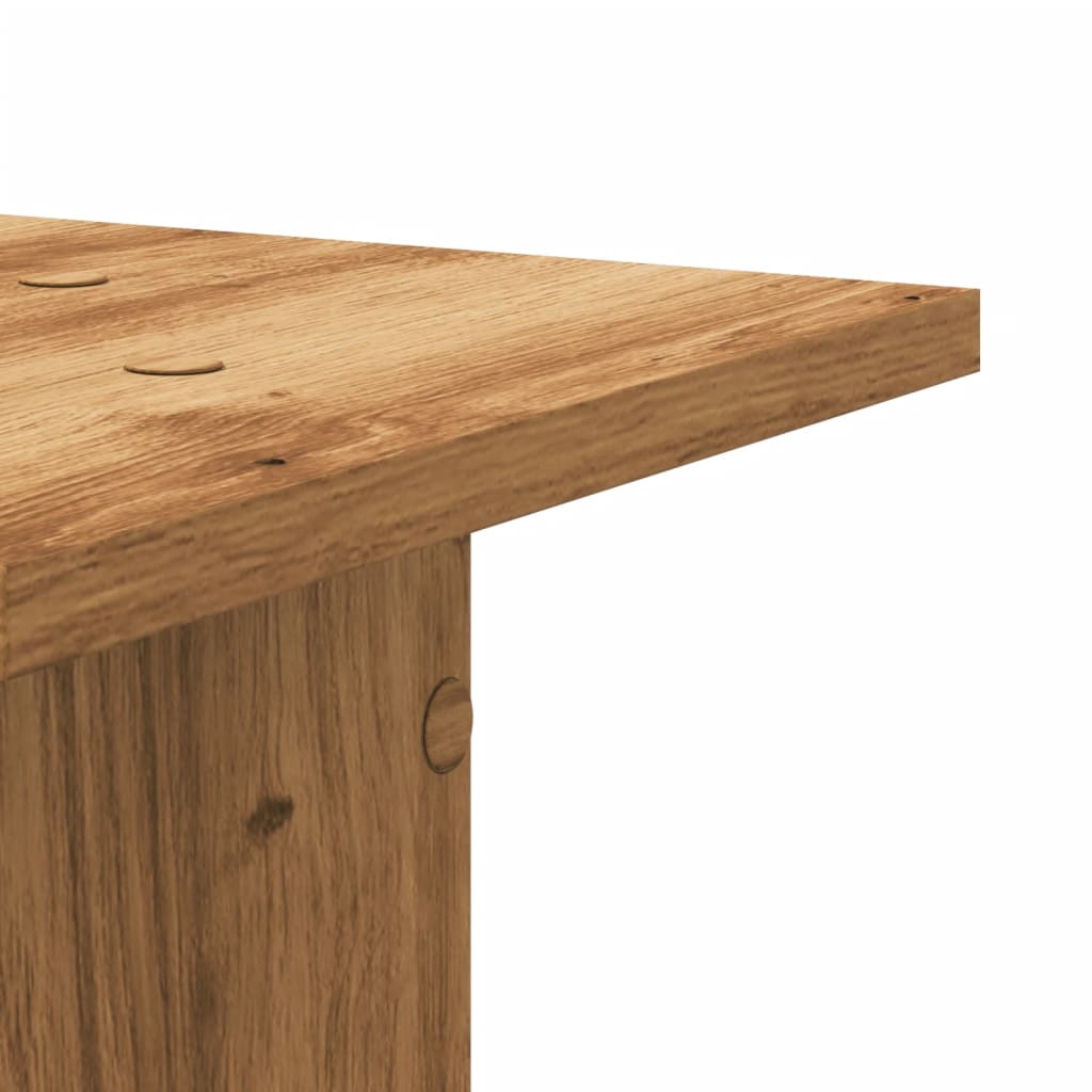 Plant Stands 2 pcs Artisian Oak 30x30x60 cm Engineered Wood