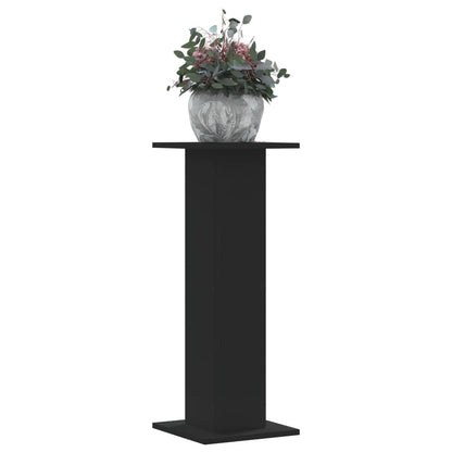 Plant Stands 2 pcs Black 30x30x80 cm Engineered Wood