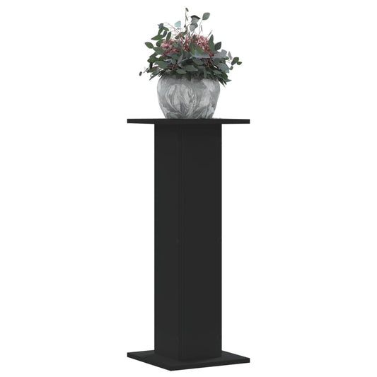 Plant Stands 2 pcs Black 30x30x80 cm Engineered Wood