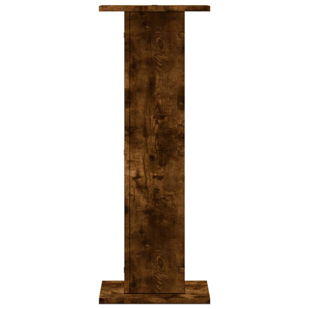 Plant Stands 2 pcs Smoked Oak 30x30x80 cm Engineered Wood