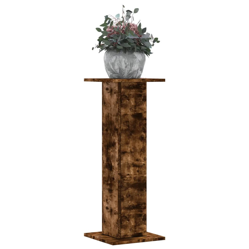 Plant Stands 2 pcs Smoked Oak 30x30x80 cm Engineered Wood
