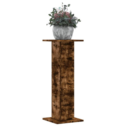Plant Stands 2 pcs Smoked Oak 30x30x80 cm Engineered Wood