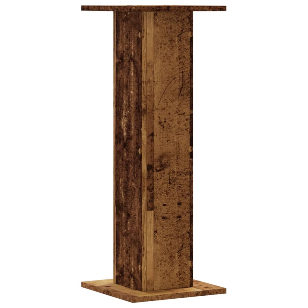 Plant Stands 2 pcs Old Wood 30x30x80 cm Engineered Wood