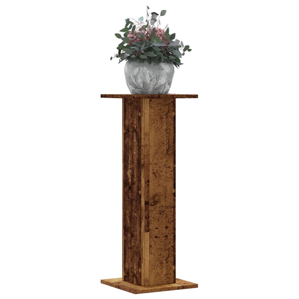 Plant Stands 2 pcs Old Wood 30x30x80 cm Engineered Wood