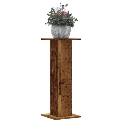 Plant Stands 2 pcs Old Wood 30x30x80 cm Engineered Wood