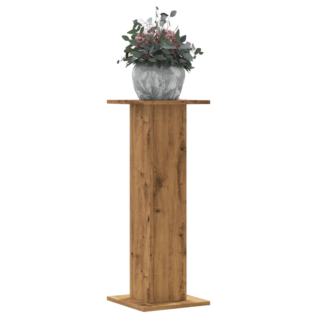 Plant Stands 2 pcs Artisian Oak 30x30x80 cm Engineered Wood