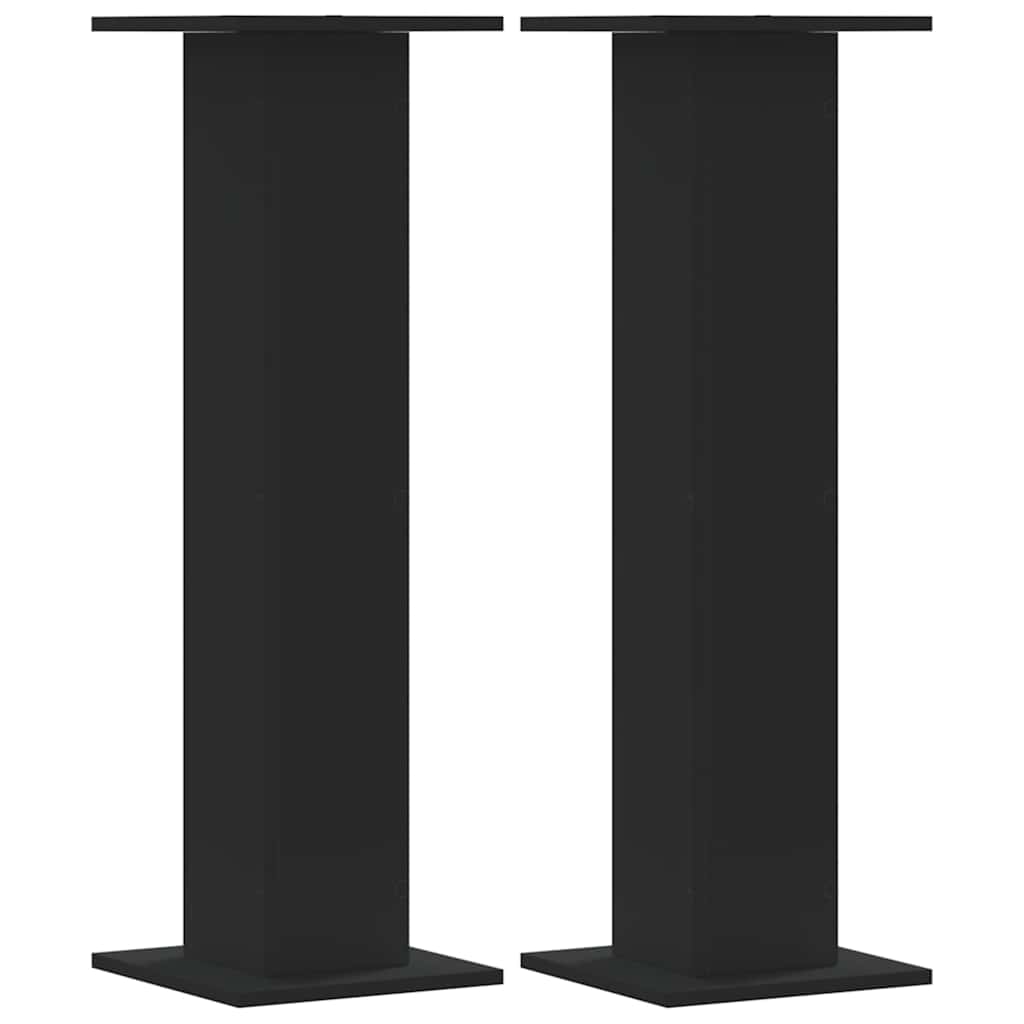 Plant Stands 2 pcs Black 30x30x95 cm Engineered Wood