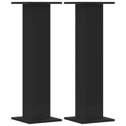 Plant Stands 2 pcs Black 30x30x95 cm Engineered Wood