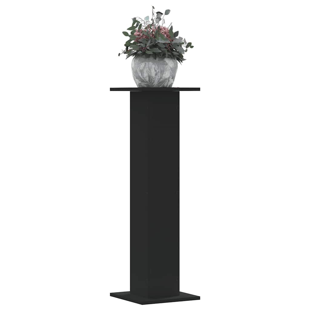Plant Stands 2 pcs Black 30x30x95 cm Engineered Wood