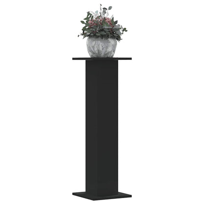 Plant Stands 2 pcs Black 30x30x95 cm Engineered Wood
