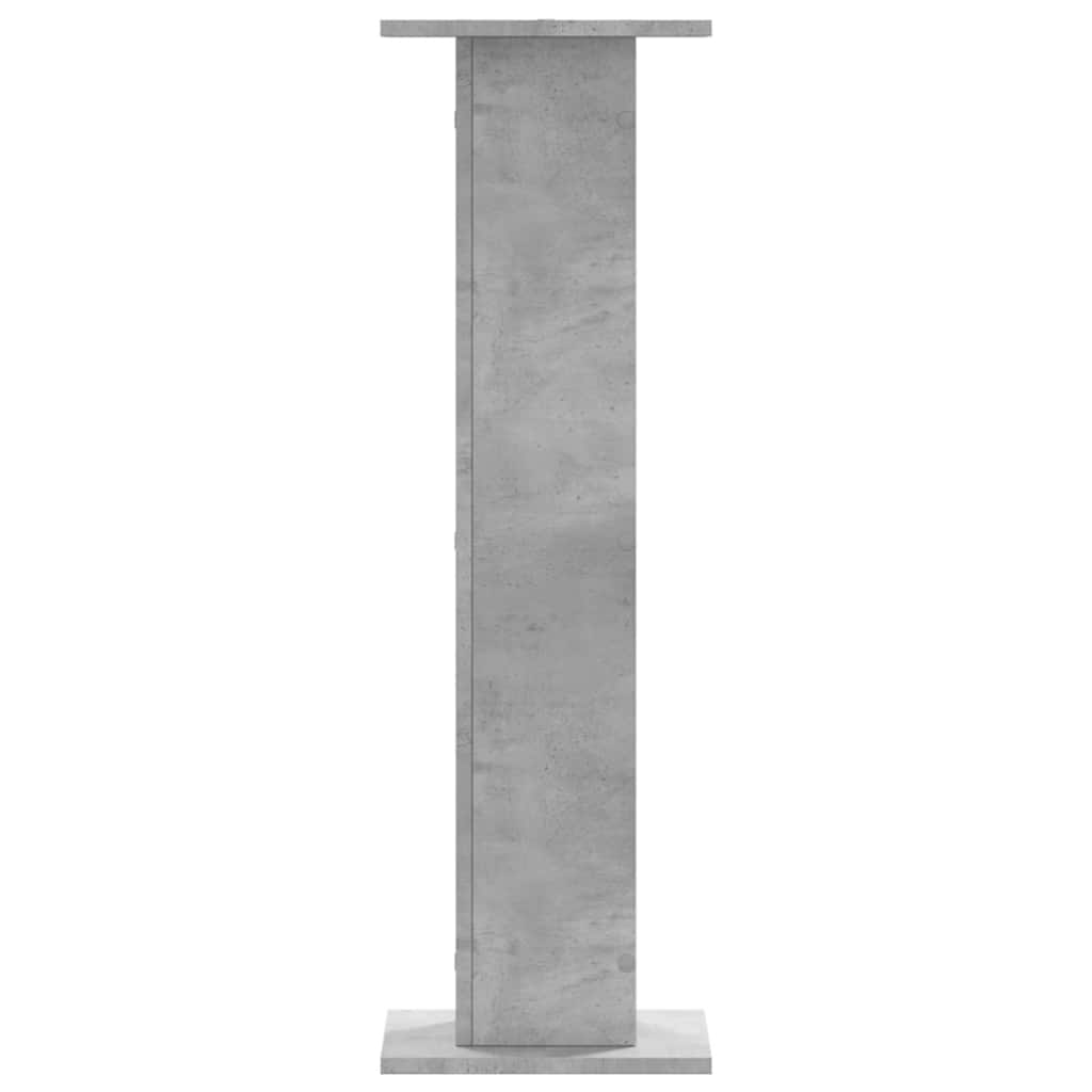 Plant Stands 2 pcs Concrete Grey 30x30x95 cm Engineered Wood