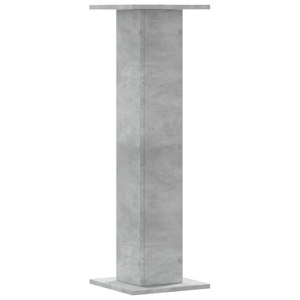 Plant Stands 2 pcs Concrete Grey 30x30x95 cm Engineered Wood