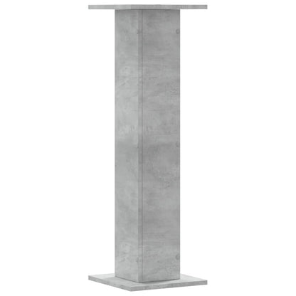 Plant Stands 2 pcs Concrete Grey 30x30x95 cm Engineered Wood