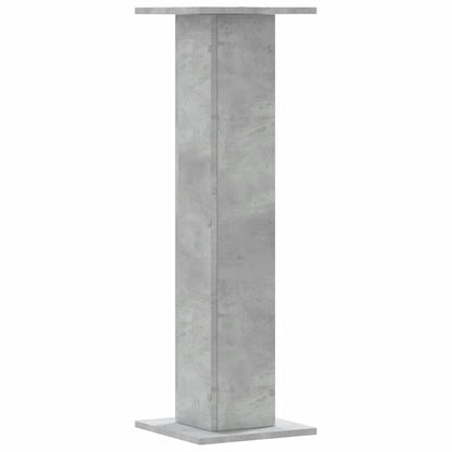 Plant Stands 2 pcs Concrete Grey 30x30x95 cm Engineered Wood