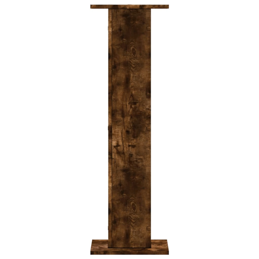 Plant Stands 2 pcs Smoked Oak 30x30x95 cm Engineered Wood
