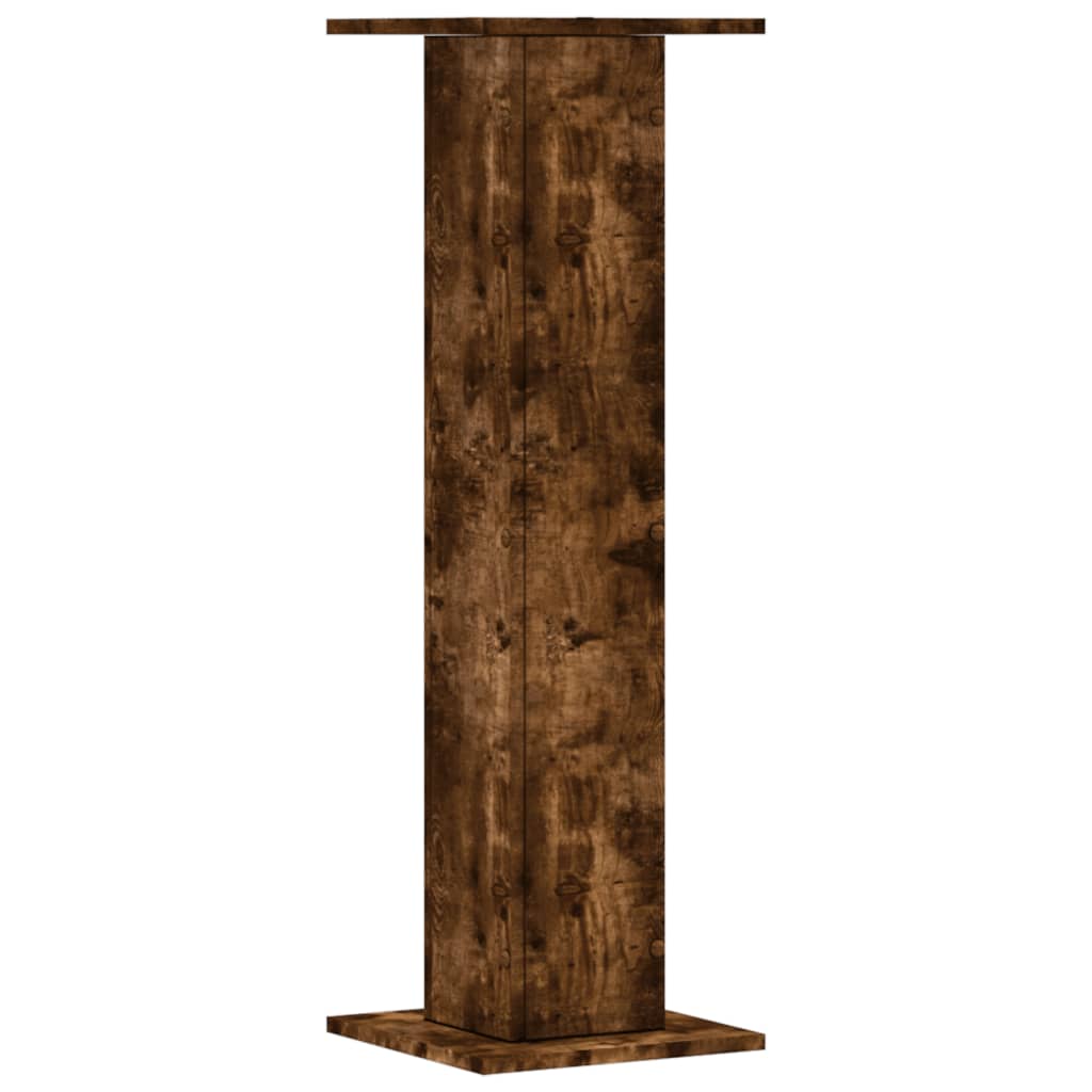Plant Stands 2 pcs Smoked Oak 30x30x95 cm Engineered Wood