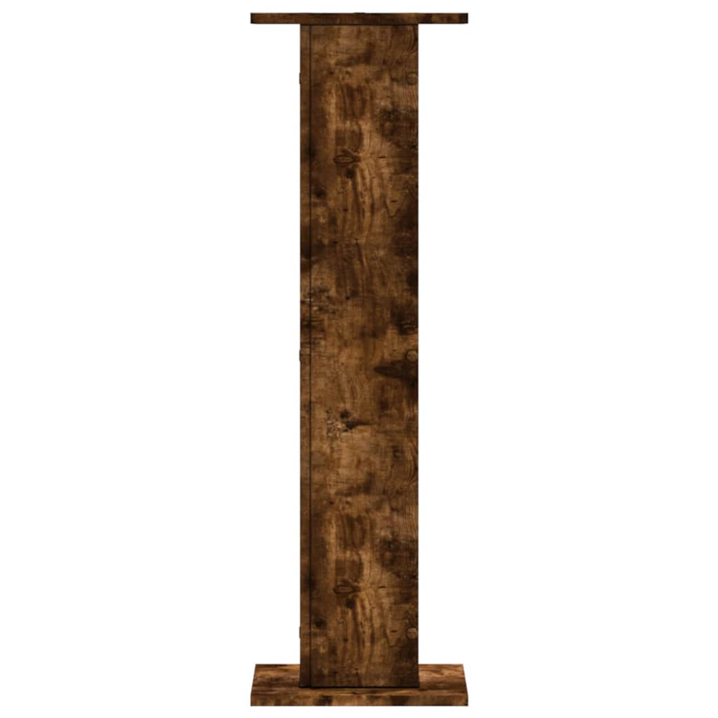 Plant Stands 2 pcs Smoked Oak 30x30x95 cm Engineered Wood