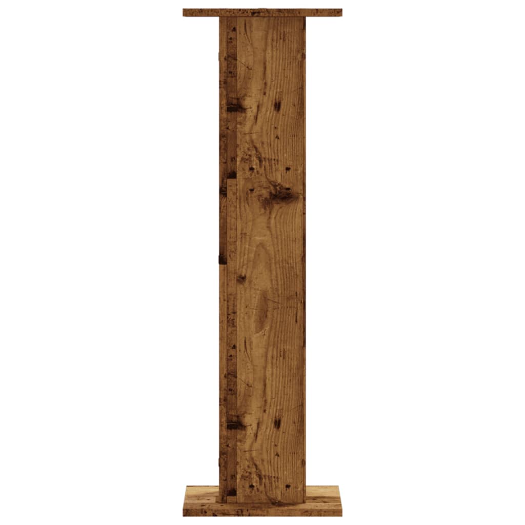 Plant Stands 2 pcs Old Wood 30x30x95 cm Engineered Wood