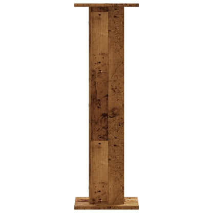 Plant Stands 2 pcs Old Wood 30x30x95 cm Engineered Wood