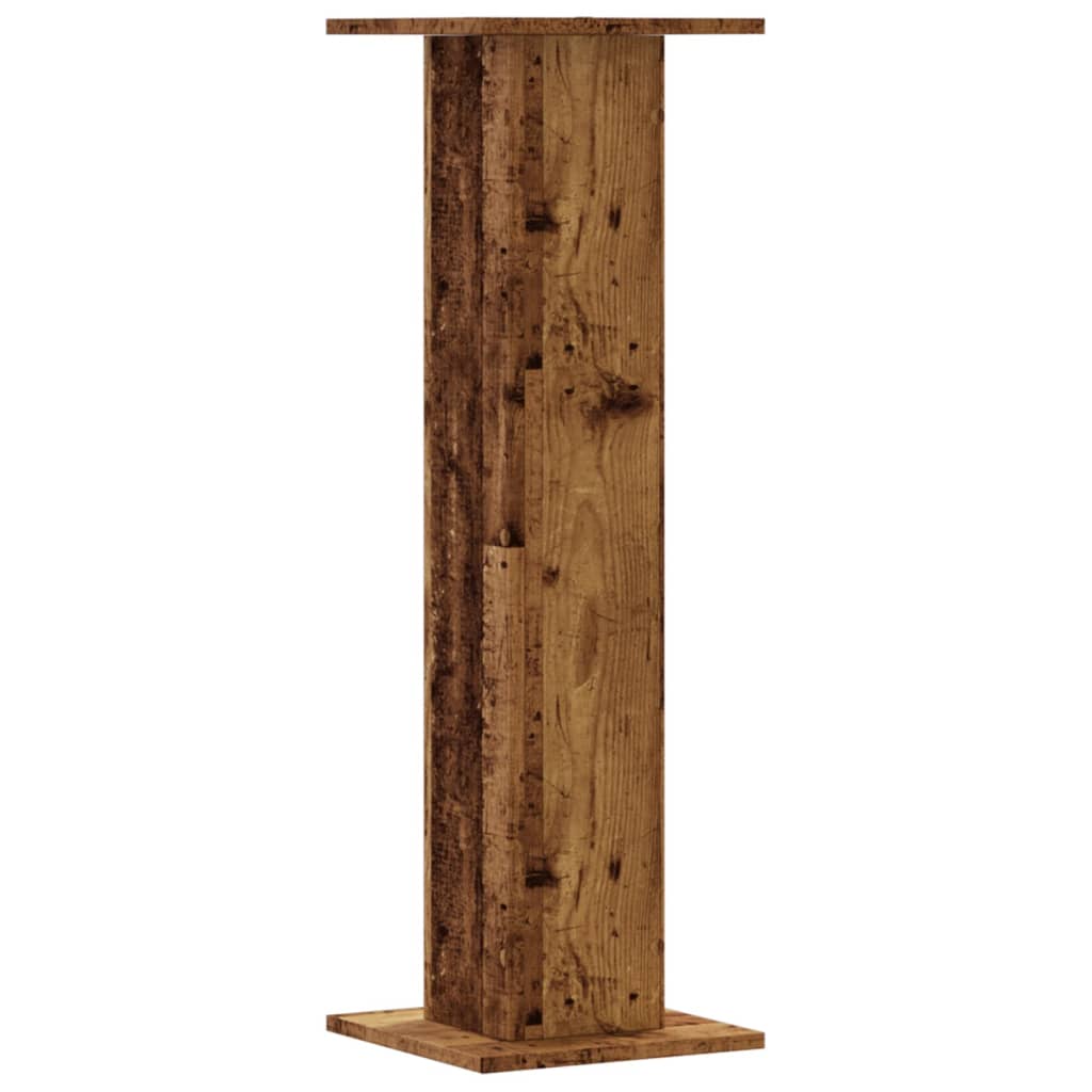 Plant Stands 2 pcs Old Wood 30x30x95 cm Engineered Wood