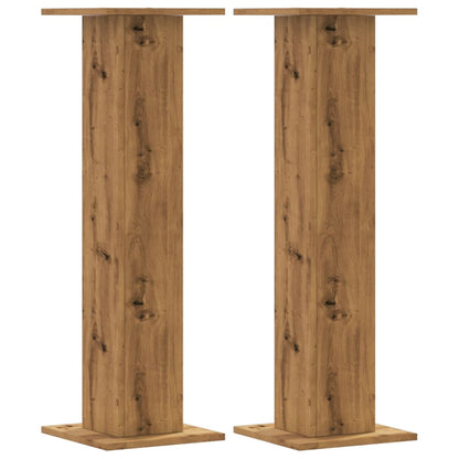 Plant Stands 2 pcs Artisian Oak 30x30x95 cm Engineered Wood