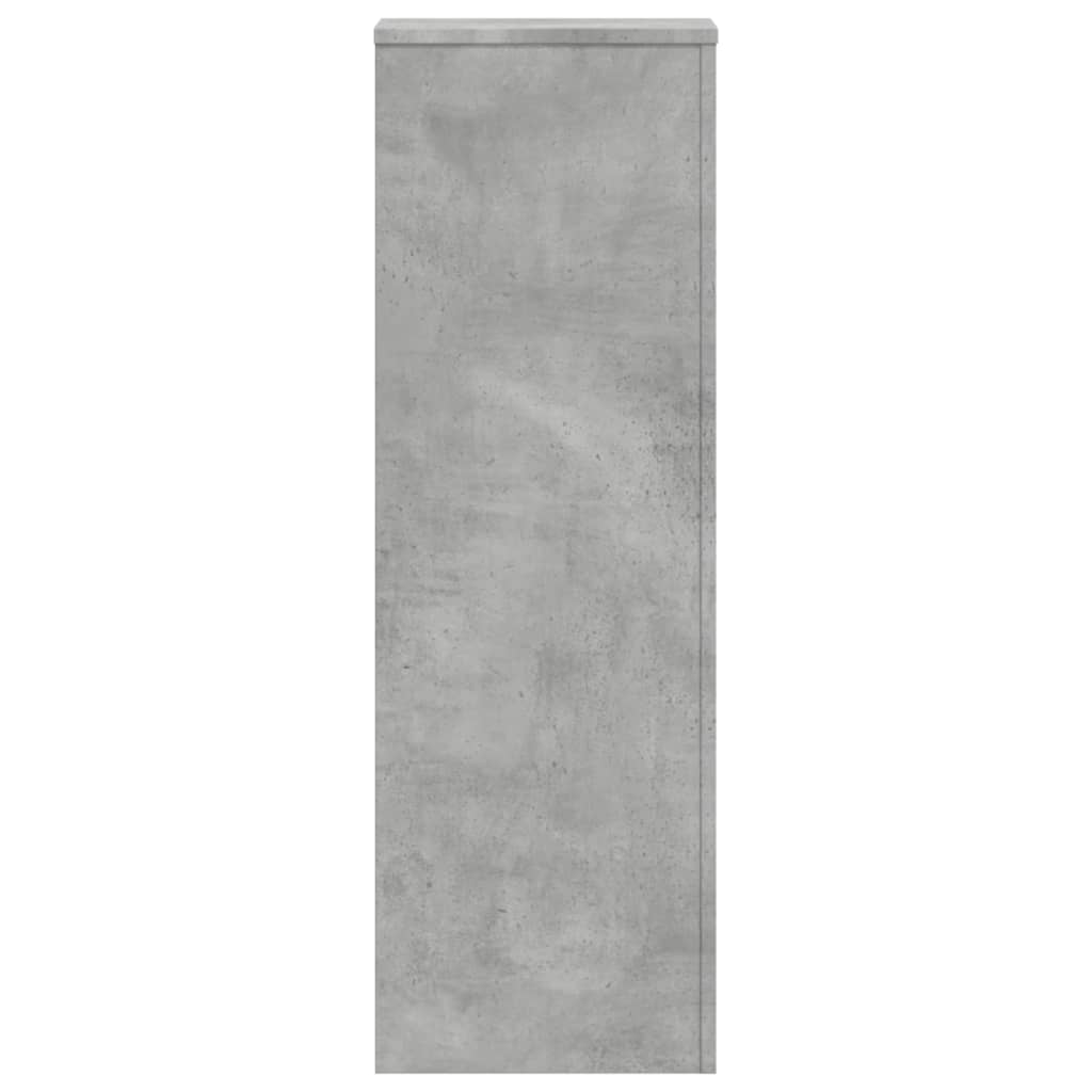Plant Stands 2 pcs Concrete Grey 33x33x100 cm Engineered Wood