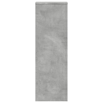 Plant Stands 2 pcs Concrete Grey 33x33x100 cm Engineered Wood