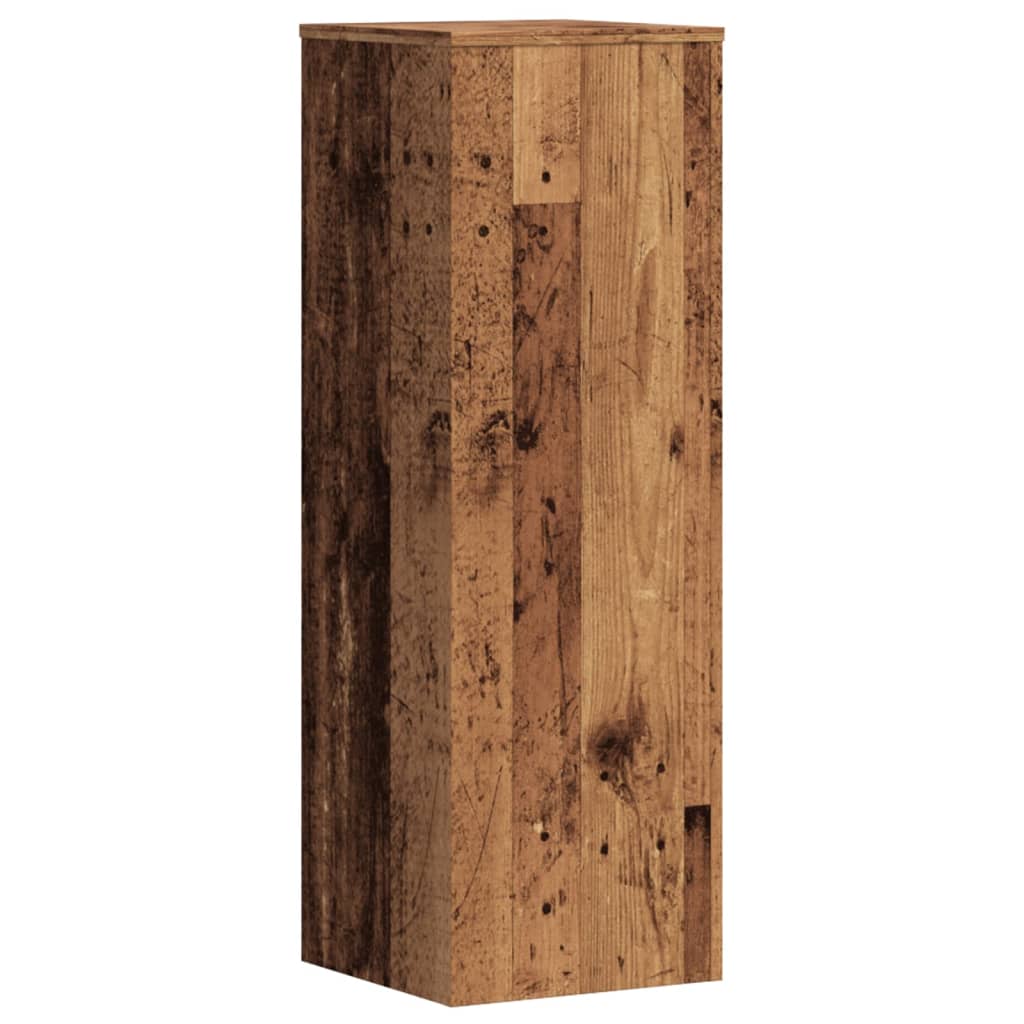 Plant Stands 2 pcs Old Wood 33x33x100 cm Engineered Wood