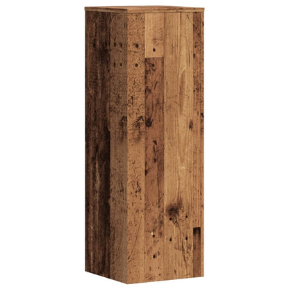 Plant Stands 2 pcs Old Wood 33x33x100 cm Engineered Wood