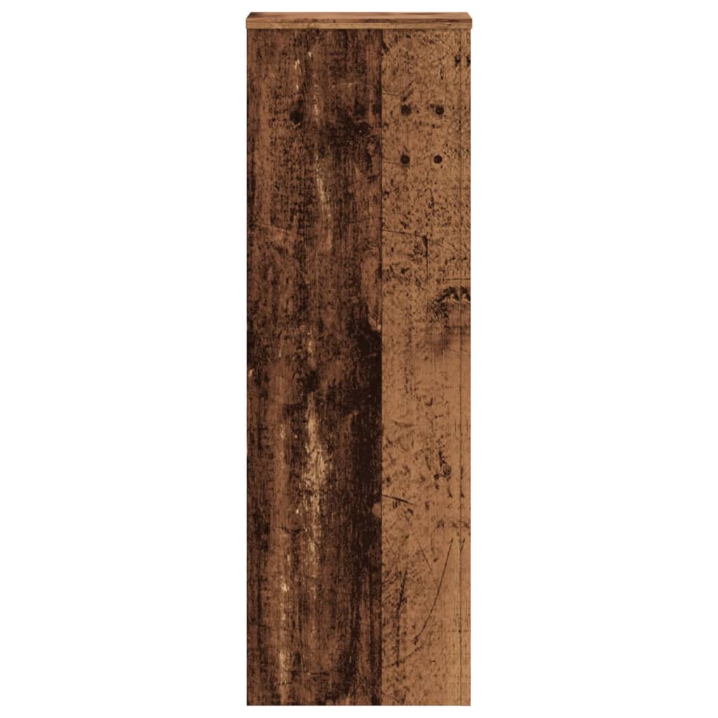 Plant Stands 2 pcs Old Wood 33x33x100 cm Engineered Wood