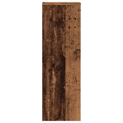 Plant Stands 2 pcs Old Wood 33x33x100 cm Engineered Wood