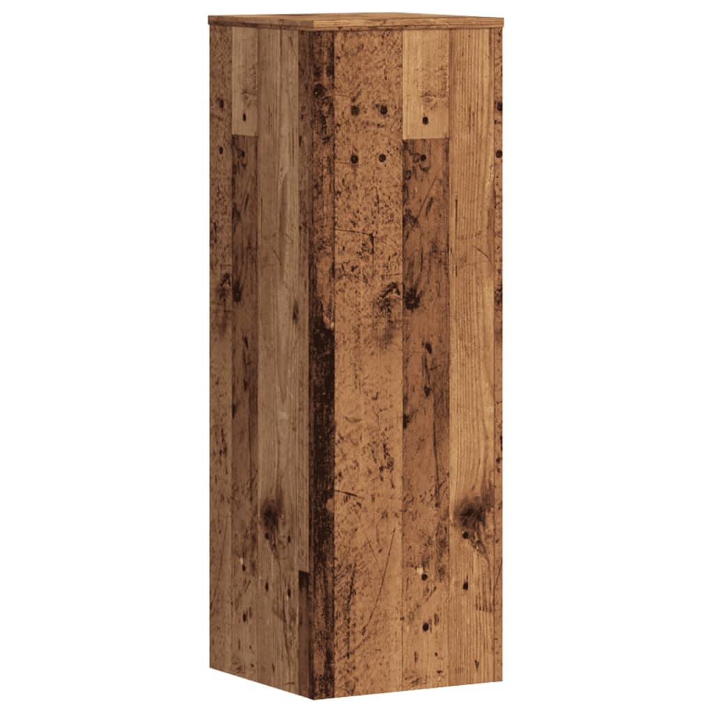 Plant Stands 2 pcs Old Wood 33x33x100 cm Engineered Wood