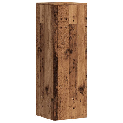 Plant Stands 2 pcs Old Wood 33x33x100 cm Engineered Wood