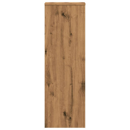 Plant Stands 2 pcs Artisian Oak 33x33x100 cm Engineered Wood